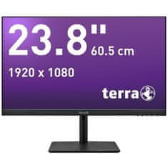 TERRA 60,5cm/23,8" (1920x1080) TERRA 2427W HA V2 16:9 FHD VA 5ms 60Hz HDMI DP črna