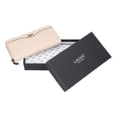 Lagen Ženska usnjena denarnica LG833 bela