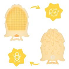 Badabulle silikonska masažna in pralna krtača