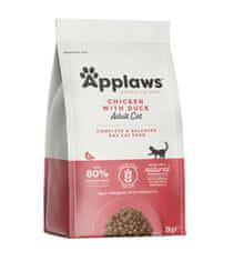 Applaws hrana za odrasle mačke, piščanec in raca, 2 kg