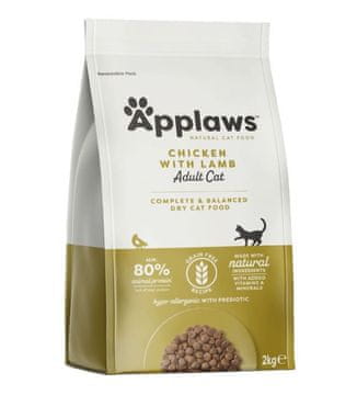 Applaws mačja hrana, piščanec in jagnjetina, 2 kg