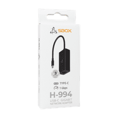 S-box H-994 omrežni adapter USB-C v GIGABIT LAN