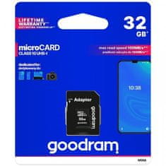 GoodRam SPOMINSKA KARTICA 32GB micro SD 2v1 100MB/s
