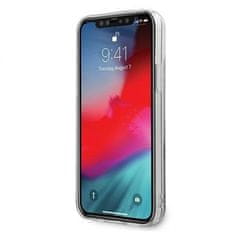 Karl Lagerfeld Originalen ovitek iPhone 12 Mini - Peek a Boo - prozorna trda zaščita z roza bleščicami - KLHCP12SPABGNU