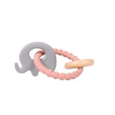 Bo Jungle ugrizi B-Rattle Rings Elephant Pink