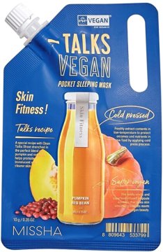 MISSHA Talks Vegan Squeeze Skin Fitness (žepna maska za spanje) 10 g