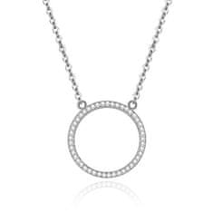MOISS Elegantna srebrna ogrlica s cirkoni N0000596