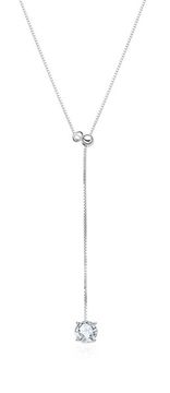 MOISS Srebrna ogrlica s kubičnim cirkonijem ETERNITY N0001033