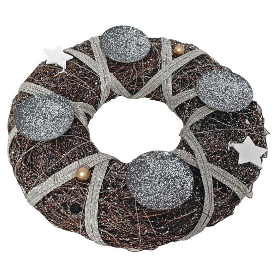Denis Adventni venec 30 cm naravni