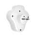 Solight P99USBC Vozlišče s polnilnikom USB A+C, 2 x 10A, belo, stikalo