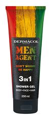 Dermacol Gel za tuširanje za moške Men Agent Don´t Worry Be Happy (3 v 1 gel za tuširanje) 250 ml