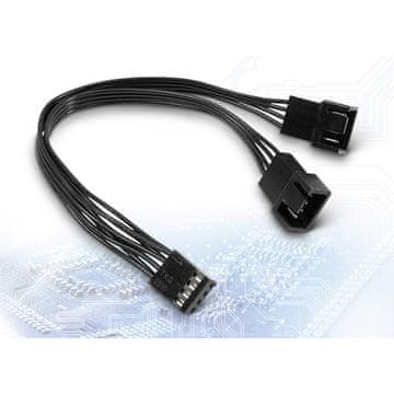 Inter-tech 15cm 4-pin PWM Y-kabel