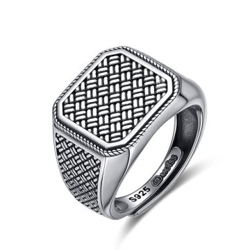 Diverse Eleganten srebrn nastavljiv moški prstan DI0R0009