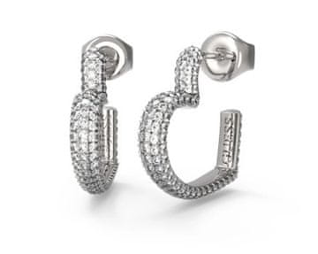 Guess Beloved obročasti uhani v obliki srca JUBE05017JWRHT/U