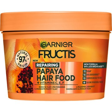 Garnier Obnovitvena maska za poškodovano papajo (Hrana za lase) 400 ml