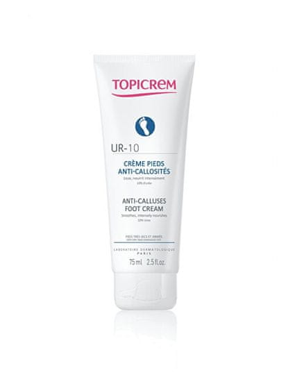 Topicrem Obnovitvena krema za stopala UR10 (krema za stopala proti mozoljem) 75 ml