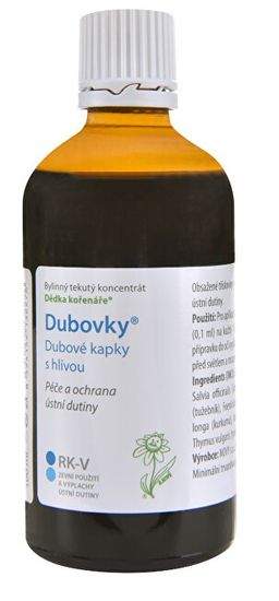 Dědek Kořenář Hrastova drevesa - Hrastove kapljice s hrastovo gobo RK-V 100 ml