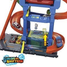 Mattel Hot Wheels CITY COLOR SHIFTERS TURNING TUNNEL CAR