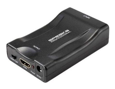 SpeaKa Professional SCART na HDMI AV pretvornik, pretvori analogni SCART v digitalni HDMI