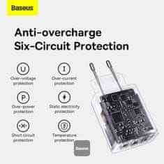 BASEUS Compact 3xUSB 17W črn omrežni polnilec