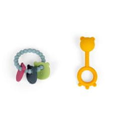 Bigjigs Toys Dramljalnik in grizalo 2 v 1 ter grizalo Medvedek