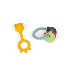 Bigjigs Toys Dramljalnik in grizalo 2 v 1 ter grizalo Medvedek