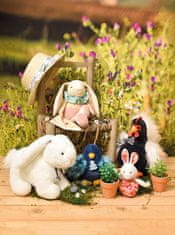 DouDou ET Compagnie Doudou Darilni set roza zajček Ciboulette z odejo 28 cm