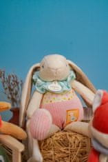 DouDou ET Compagnie Doudou Darilni set roza zajček Ciboulette z odejo 28 cm