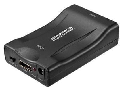 SpeaKa Professional HDMI na SCART AV pretvornik, pretvori digitalni HDMI na analogni SCART