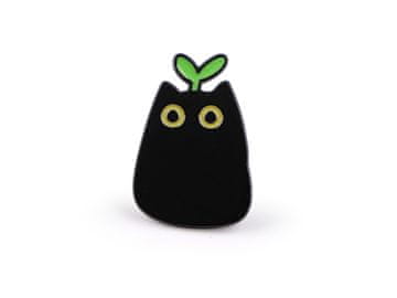 Broška / značka mačka - črna