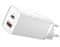 BASEUS CCGAN2L-B02 GaN2 Lite hitri polnilec USB + USB-C 65W Bela