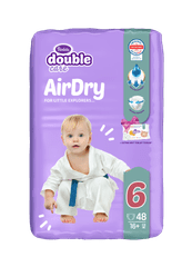 Air Dry Junior Plus plenice, vel. 6, 48/1 + toaletni papir, vlažilni