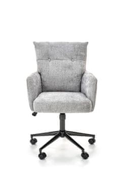 Halmar Pisarniški stol FLORES swivel, light gray (1p=1szt)