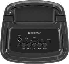 Defender CONCERTO (65084) s mikrofonom, Li-Ion, 2.0, 20W, RBG, BT 5.3, TWS, prenosni karaoke bluetooth zvočnik