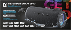 Defender ENJOY S800 (65802) RGB, 20W, vodoodpornost IPX5 zaščita, TWS, BT 5.3 prenosni bluetooth zvočnik