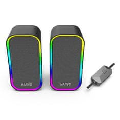 Marvo HAVOC 20BK (SG-285 BK) 6W, RGB gaming zvočnik