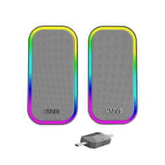 Marvo HAVOC 20GY (SG-285 GY), 6W,RGB sivi gaming zvočnik