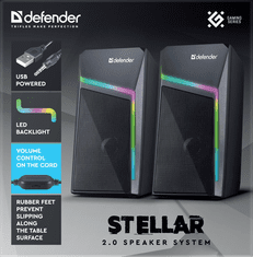 Defender STELLAR (65043) 2.0, 6W, RGB, USB gaming zvočnik