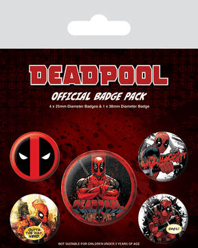 MARVEL COMICS Komplet značk Deadpool