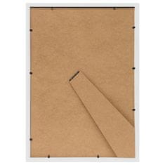 Vidaxl Foto okvirji 3 kosi namizni beli 18x24 cm MDF