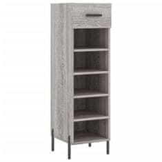 Vidaxl Omarica za čevlje siva sonoma 30x35x105 cm inženirski les
