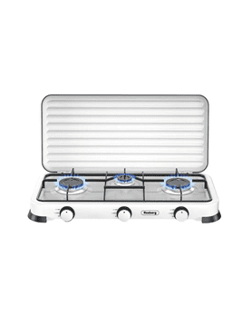 Rosberg Plinski kuhalnik trojni R51454E3 beli, pokrov