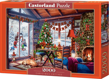 Castorland Puzzle Božična koča 2000 kosov