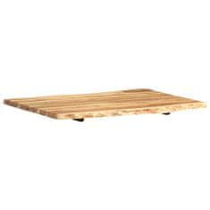 Vidaxl Mizna plošča trden akacijev les 80x(50-60)x2,5 cm