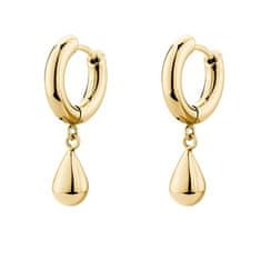 Brosway Pozlačeni obročasti uhani z obeski Tear Drop Perfect BPC45