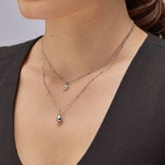 Brosway Popolna jeklena ogrlica Double Tear Drop BPC36