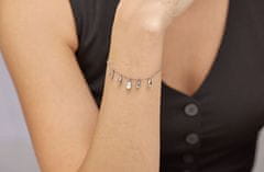 Brosway Elegantna jeklena zapestnica z obeski Tear Drop Perfect BPC19