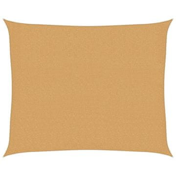 Vidaxl Senčno jadro 160 g/m² pravokotno peščeno 2,5x3 m HDPE