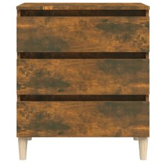 Vidaxl Komoda dimljeni hrast 60x35x69 cm konstruiran les