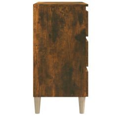 Vidaxl Komoda dimljeni hrast 60x35x69 cm konstruiran les
